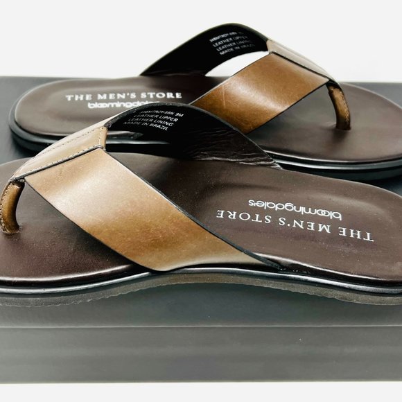 Bloomingdale\'s Men\'s Store Troy Leather Brown Men\'s Sandals main image 4